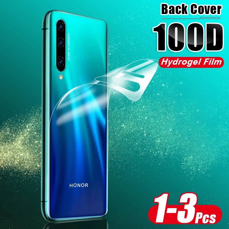 3-1 шт задняя крышка 100D Гидрогелевая мягкая пленка для huawei Honor 8x 9x 10i 9 10 Lite 20 Pro