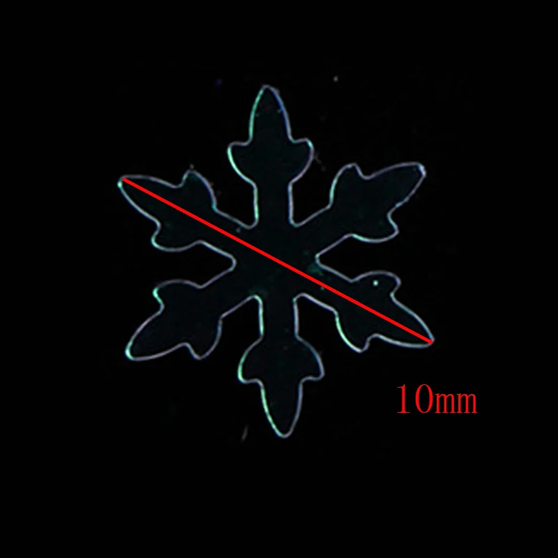 Большие блестки 10 мм рождественские пайетки в виде снежинок белый снежный цветок