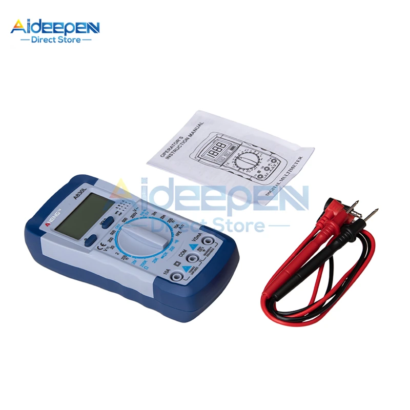 Портативный цифровой мультиметр A830L с ЖК дисплеем переменный ток постоянный Диод