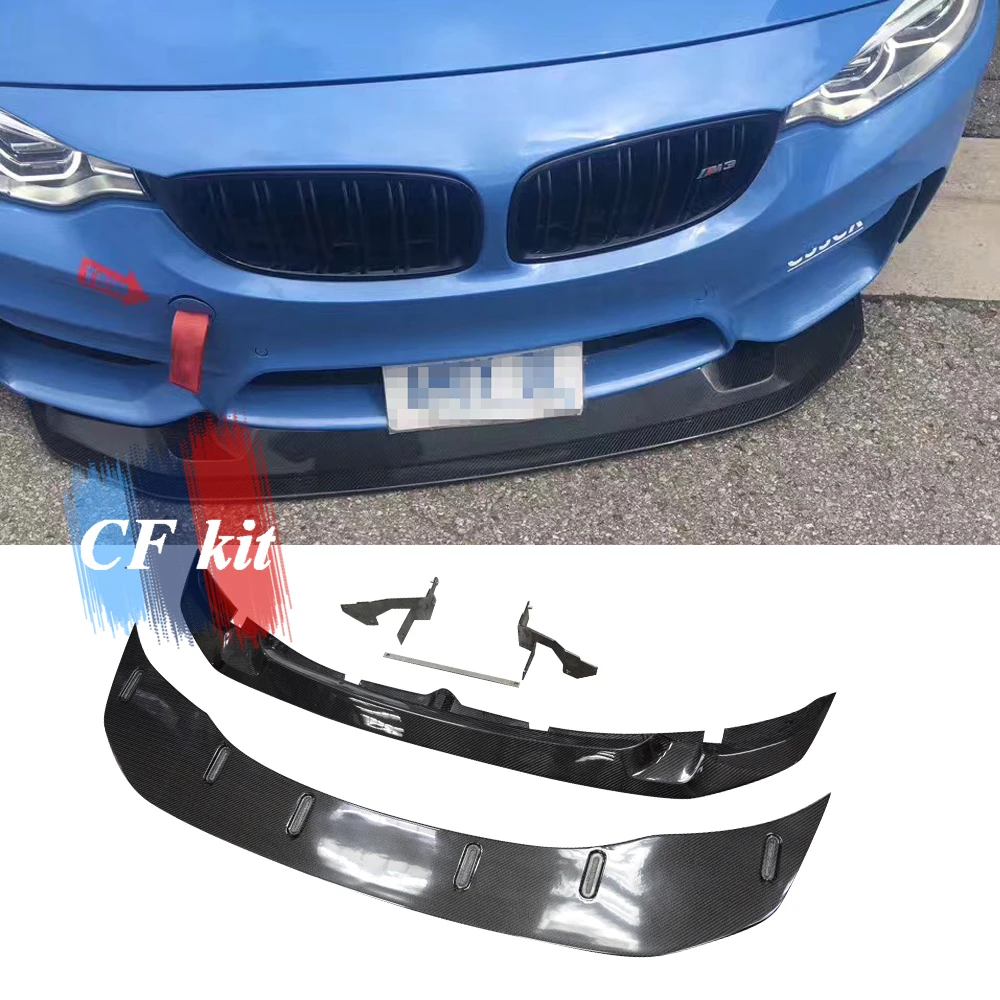 Передний бампер из углеродного волокна для BMW M3 M4 F80 F82 F83|Амортизаторы| |