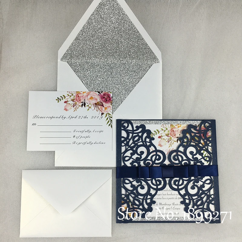 Customized Birthday Greeting Card Wedding Invitation card Wholesale Luxury Handmade Decoration Girl Design  Дом и