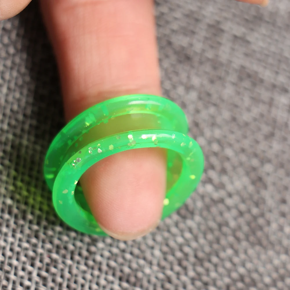 2 шт. Горячие Профессиональные красочные силиконовые кольца ножницы для ухода за