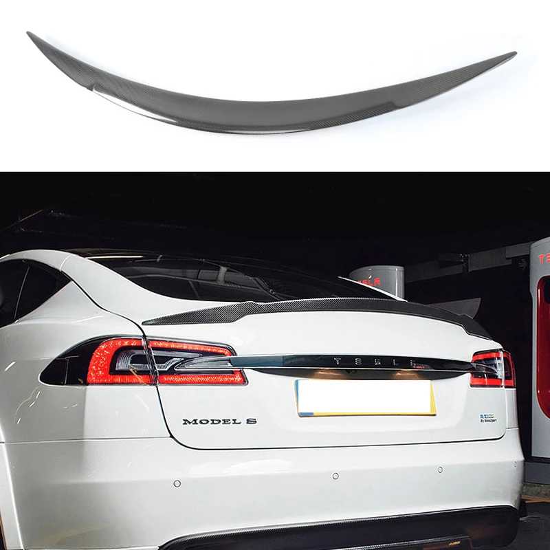 V-образное освещение из углеродного волокна для Tesla Model S Sedan 60 70 75 85 90 D P85D P90D P100D 2012 -