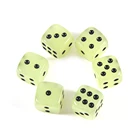 5 шт. 14 мм 6-сторонние Светящиеся Кубики носветильник, круглые угловые кубики, Веселый бар, KTV, развлекательные светящиеся фотографические инструменты для питья