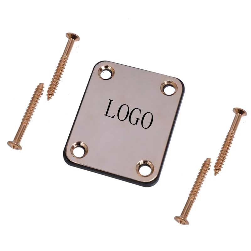 Черная хромированная для электрогитары Шеи Плиты пластина исправить Теле Telecaster