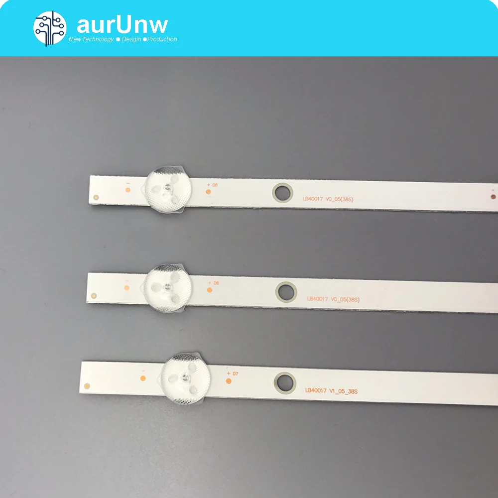 

Новый комплект одежды из 3 предметов светодиодный подсветка полосы для LG Буш Vestel 40 дюймов LB40017 17DLB40VXR1 VES400UNDS-2D-N11 VES400UNDS-2D-N12