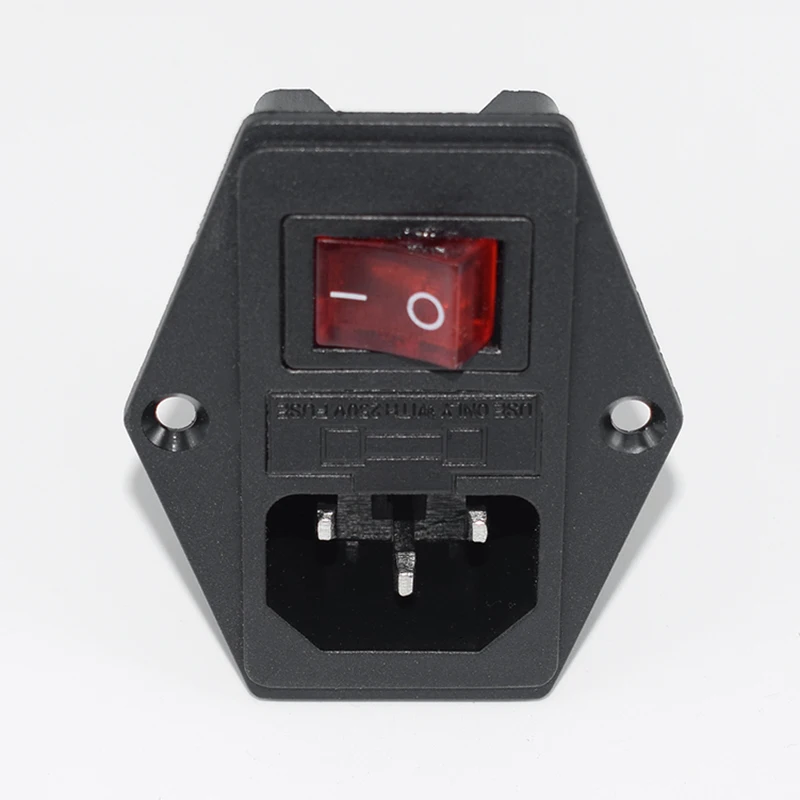 Розетка 3 в 1 с держателем предохранителя кулисный переключатель + разъем модуля