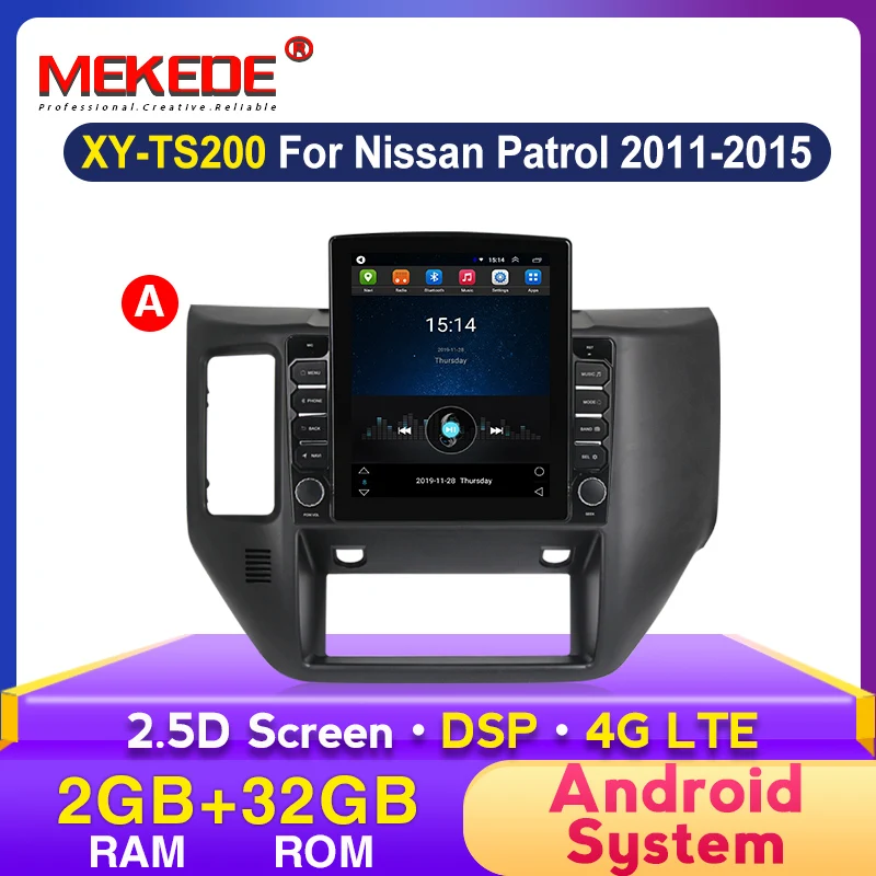 Автомагнитола MEKEDE для NISSAN PATROL Стерео Авторадио 2G RAM 4G LET 2 Din Android Tesla экран 9 7 дюймов