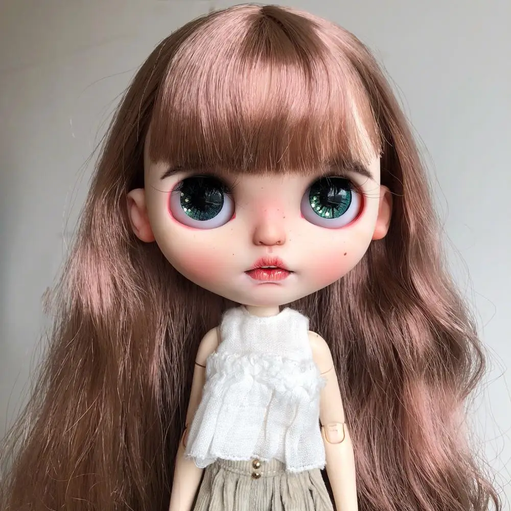 Neo Blyth кукла NBL на заказ матовое лицо коричневые волосы мультфильм ведьма макияж 1/6