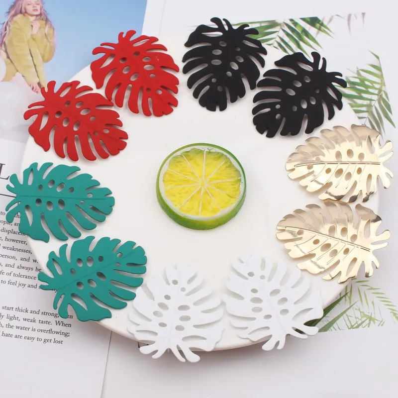 Новинка 2021 милые 5 цветов серьги гвоздики с большим листом для женщин вечерние