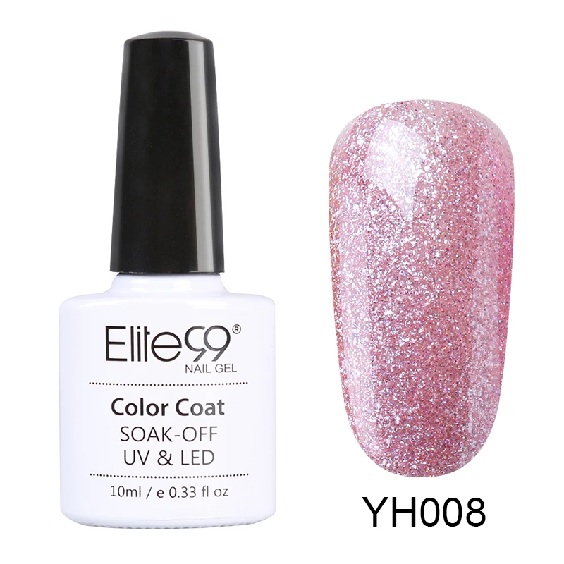 YH008 Elite99 10 мл Розовый Цветной Гель-лак для маникюра Полупостоянный Светодиодный УФ верхнее покрытие гель для ногтей лак для ногтей Гель-лак Гибридный гель - Цвет: YH008