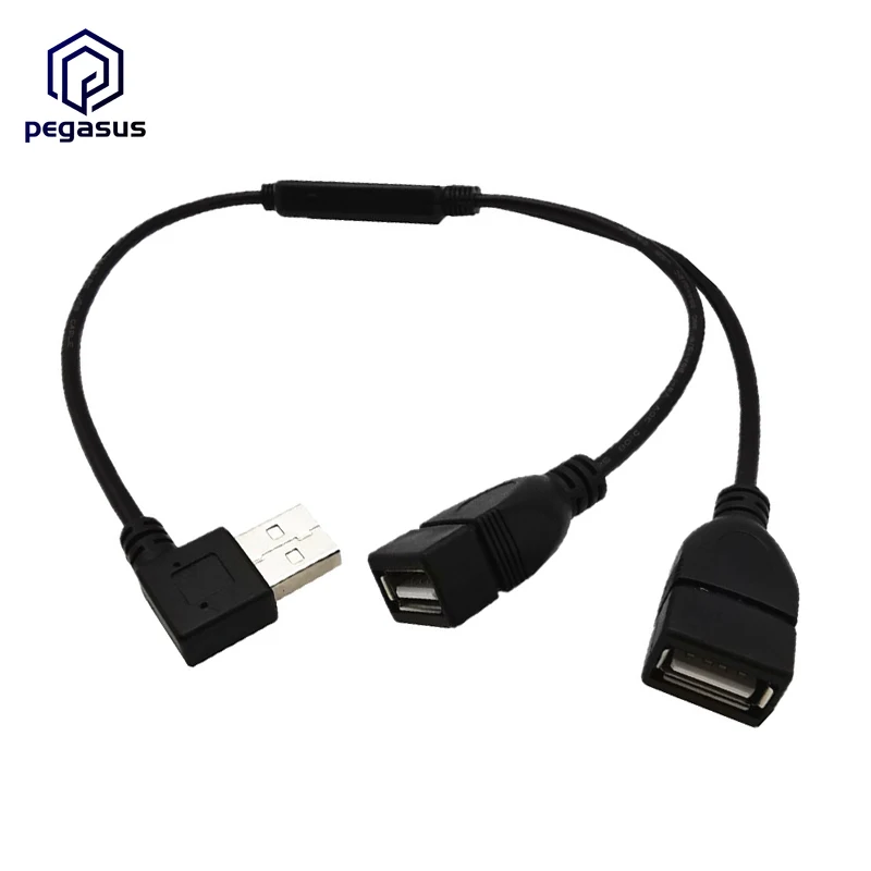 USB 2 0 A штекер для двойного гнездового разъема левый/правый/прямой Y-образный