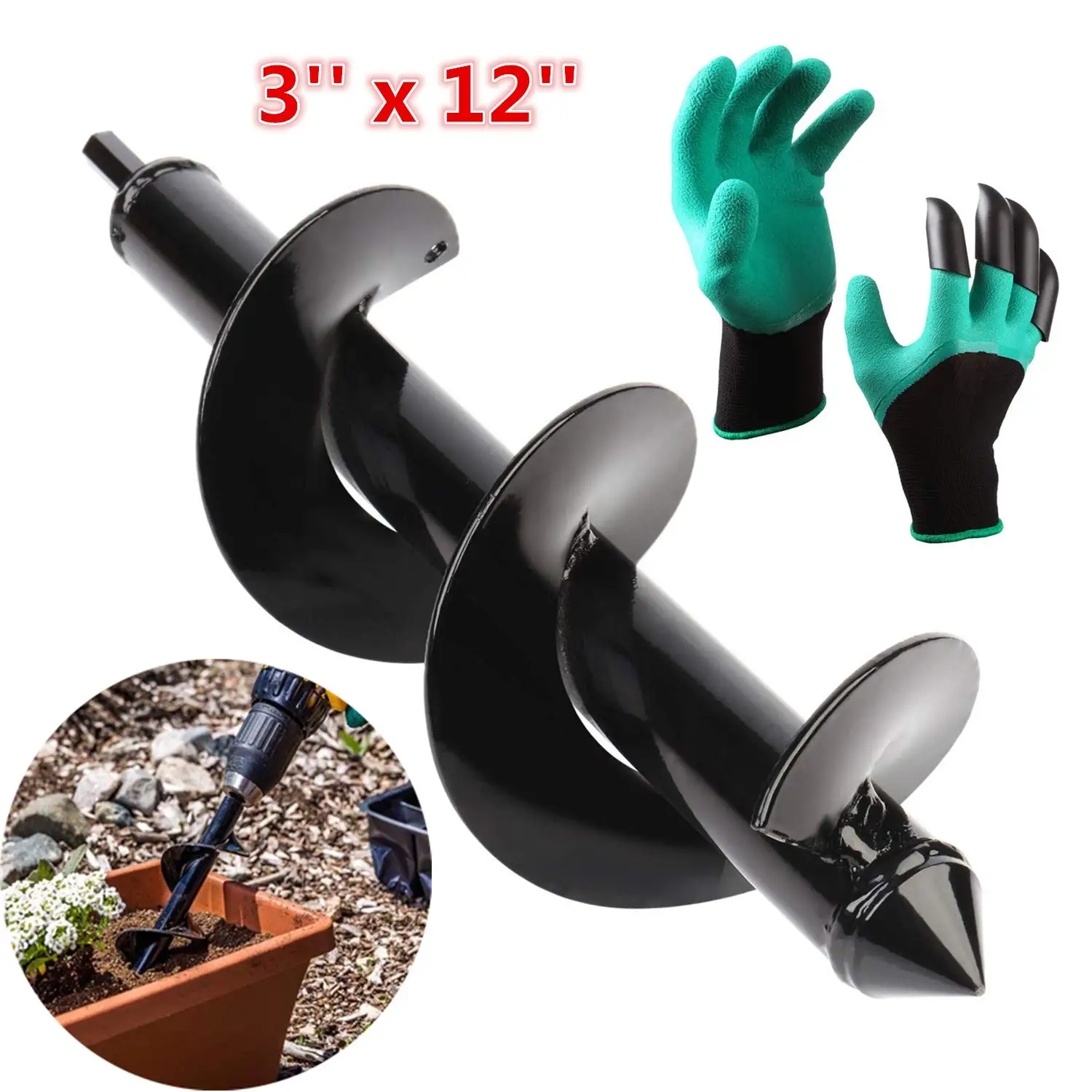 Сверло для садовых растений с цветком 3 &quotx 12&quot|Сверла| |