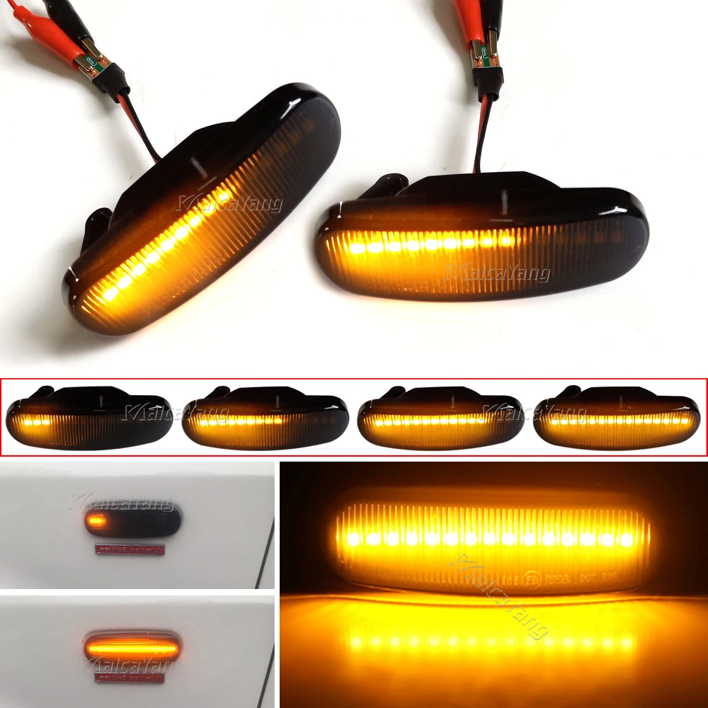 

For Citroen Nemo Panel/Estate Van 2009-19 Lancia Musa 2005-12 Dynamic LED Side Marker Light Turn Signal Lamp 51942933 51942933