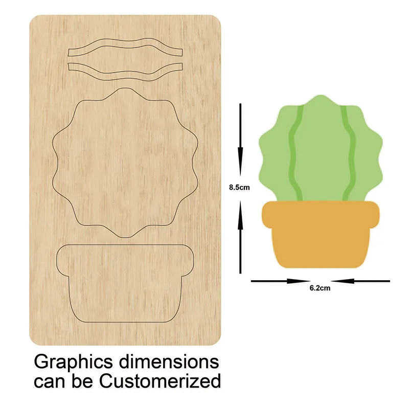 

cactus plant cutting dies 2020 die cut & wooden dies Suitable for common die cutting machines on the market