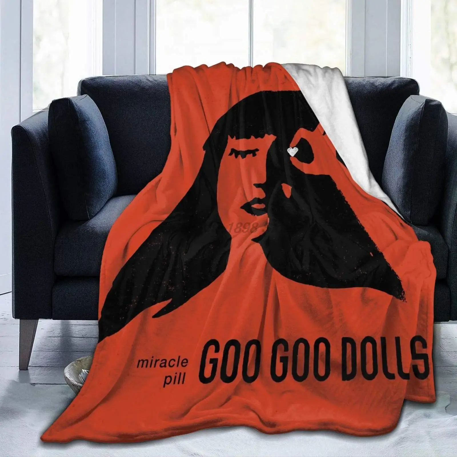 

Goo Goo Dolls Ultra-Soft Throw Blanket Flannel Light Weight Fuzzy Warm Throws for Winter Bedding, Couch, Sofa 60X50