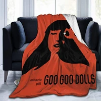 goo goo dolls ultra soft throw blanket flannel light weight fuzzy warm throws for winter bedding couch sofa 60x50