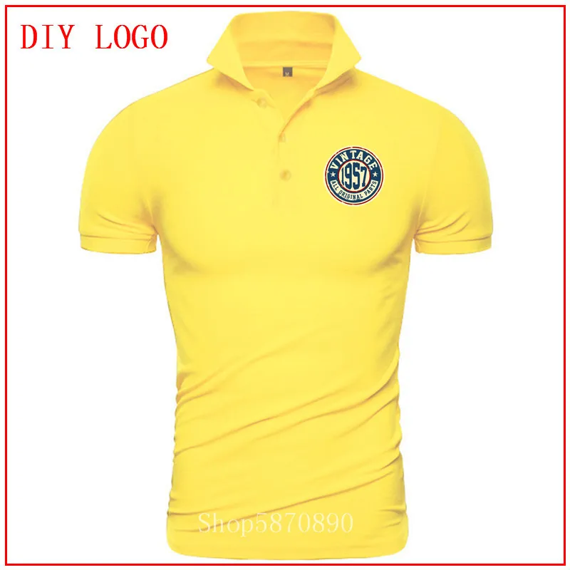 2020 Ретро 1957 все оригинальные части рубашки поло подарок на день рождения Винтаж