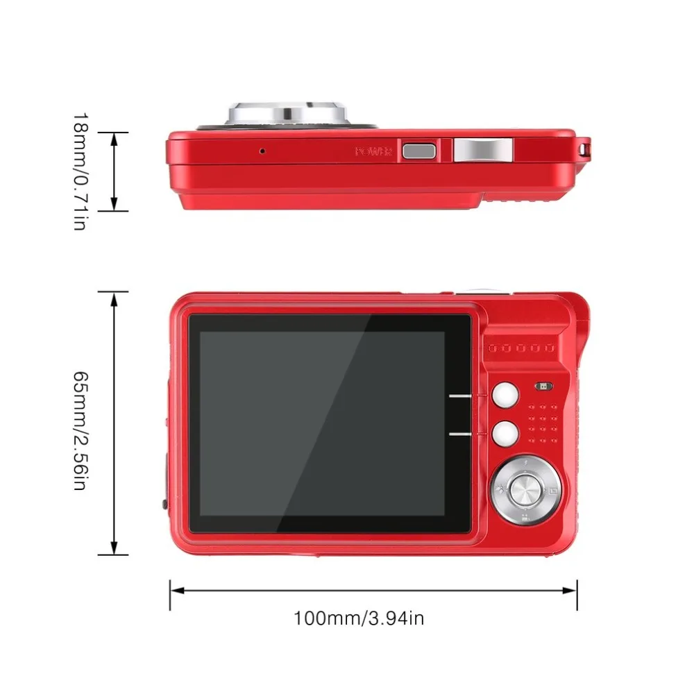 2,7 дюймов TFT ЖК-дисплей 18MP 720P 8x зум HD Цифровая камера Анти-встряхивание видеокамера CMOS микро камера подарок детям