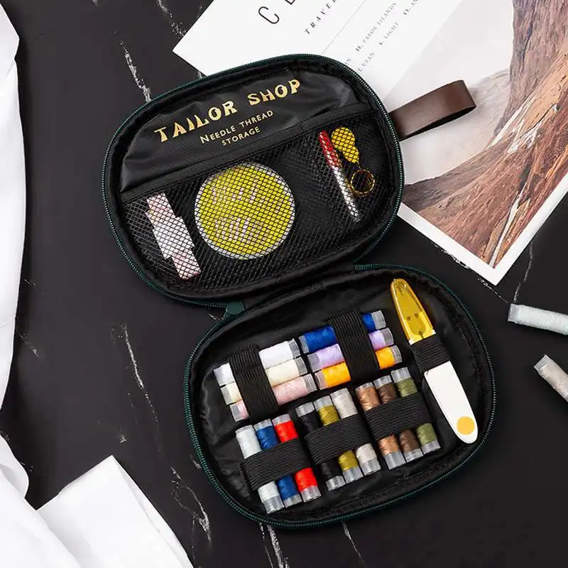 

Travel Small Needlework Box Set Home Needlework Bag Portable Small Household Hand Sewn Tool Set Sewing Kit