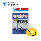 Высококачественные японские черные колючие крючки Gamakatsu, крючки из высокоуглеродистой стали, суперносимые острые Антикоррозийные крючки для ловли карпа рыбы