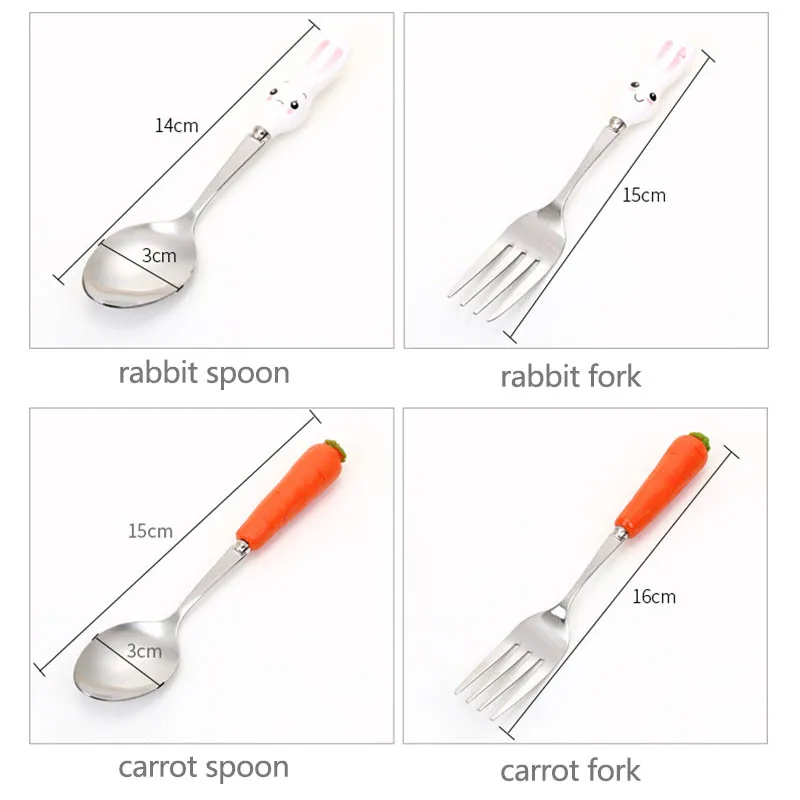 Вилка с керамической ручкой милые кухонные приспособления детская посуда из