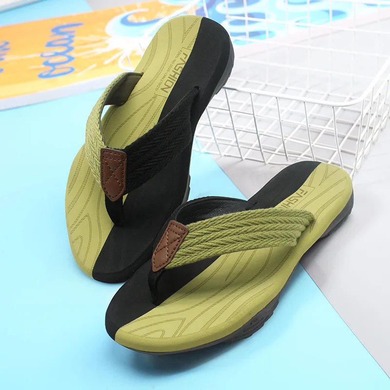 2021 Summer Men And Women Flip Flops Fashion Trend Beach Slippers Soft Slippers Non-Slip Summer Shoes Wear-Resistant Comfortable