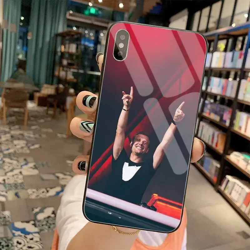 armin van buuren dj diy phone case cover shell tempered glass for iphone 11 pro xr xs max 8 x 7 6s 6 plus se 2020 case free global shipping