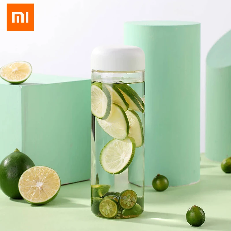 Xiaomi Pinlo Portable Cup Drinking Bottle Temperature resistance Fashion Clear Plastic Water Tritan Safety Material | Электроника