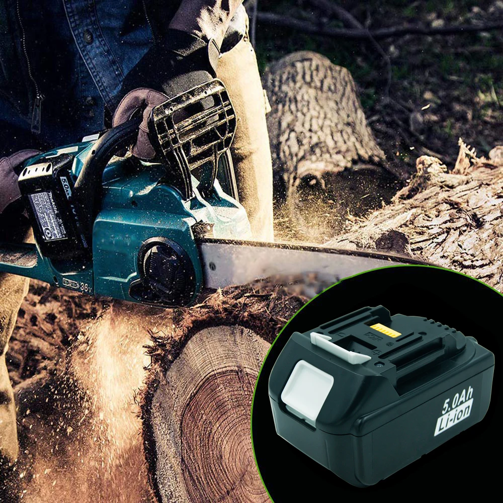 18 в 5000 мАч литий-ионная Расширенная Батарея для Makita LXT литий-ионный Мощность инструменты BL1850 BL1830 BL1840 BL1815 194309-1 с Светодиодный индикатор