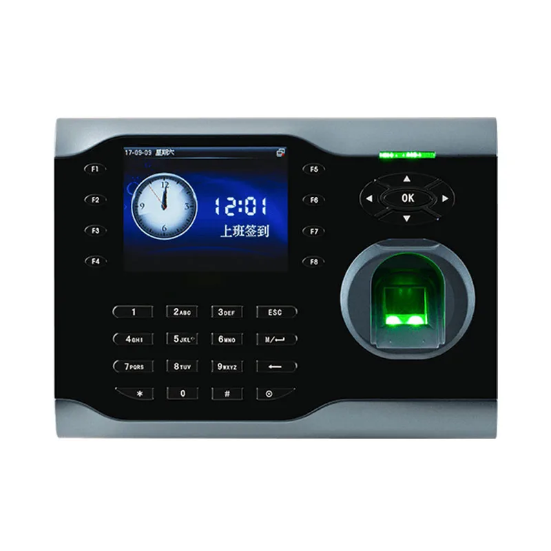 ZK iclock360 машина посещаемости времени TCP/IP 8000 пользователей отпечаток пальца с T9 Inpute