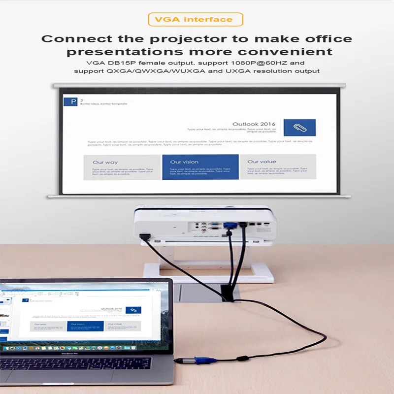 Адаптер с USB C на HDMI-совместимый кабель Type конвертер 4K 2 0 для MacBook Samsung Huawei DP |