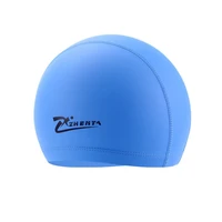 new design waterproof pu coating custom design swimming cap water amusement park swimming caps in sports caps