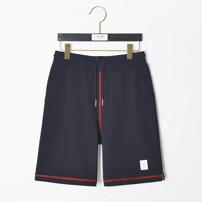 

Fashion TB 2021 Brand Casual Shorts Men Women Summer Solid Cotton Sports Trousers Knee Length Jogger Track Shorts