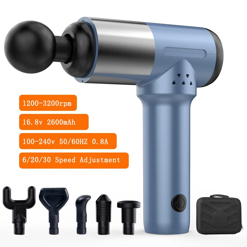 

Профессиональный Массажный пистолет для глубоких тканей, перкуссионный Массажер для мышц для мышечной боли, портативный Электрический мас...