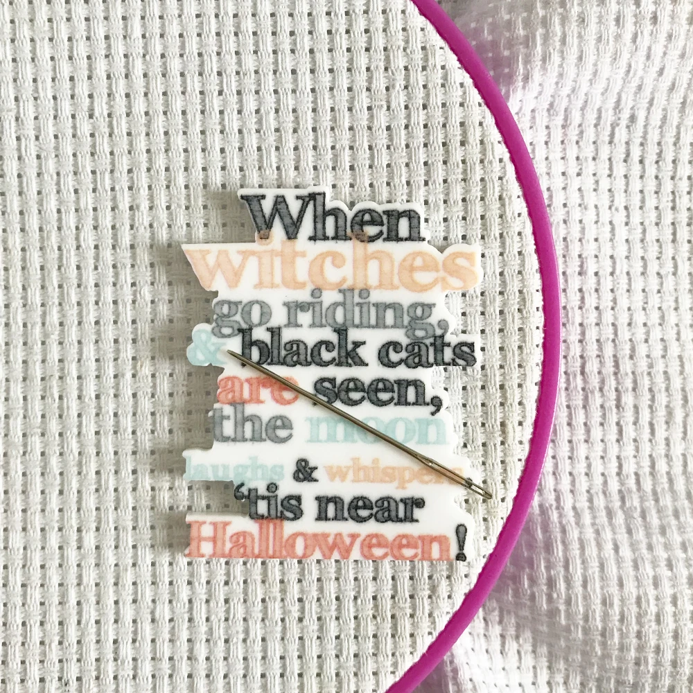 Магнитная игла на Хэллоуин няня магнит для вышивки рукоделия во время поездки