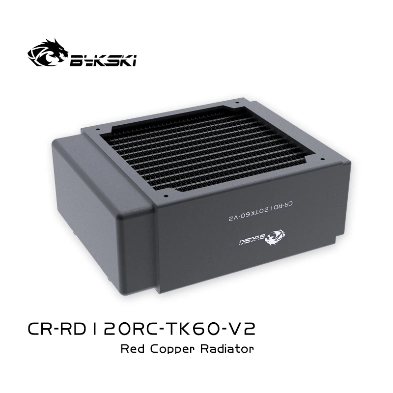 

Byksk 12CM Fan Radiator 60mm Computer Water Cooling Copper Radiator Water Cooler 120MM Thick 3 Layers CR-RD120RC-TK60-V2