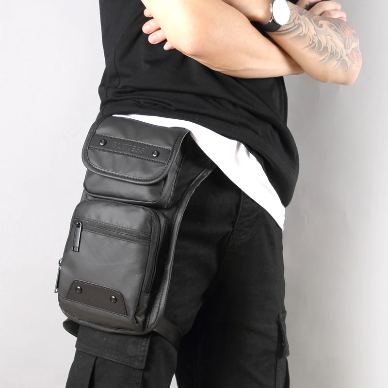 

[Drop Shipping] New Men Waist Bag Waterproof Oxford Shoulder Bag Fashion Leg Bag Sport Belt Bag Hot Messenger Bag (2392)