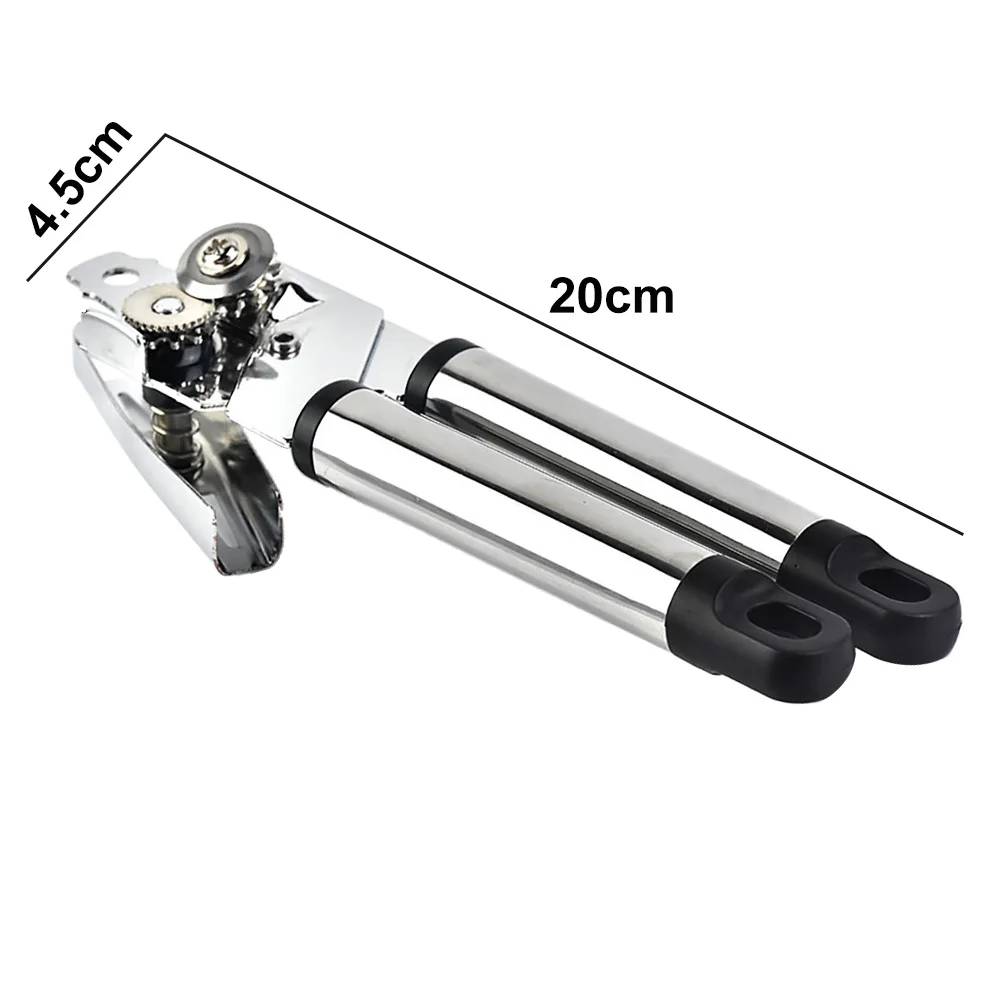 

2Pcs Multifunctional Stainless Steel Can Tin Bottle Manual Opener Kitchen Gadget Manual Opener Knife for Cans Lid