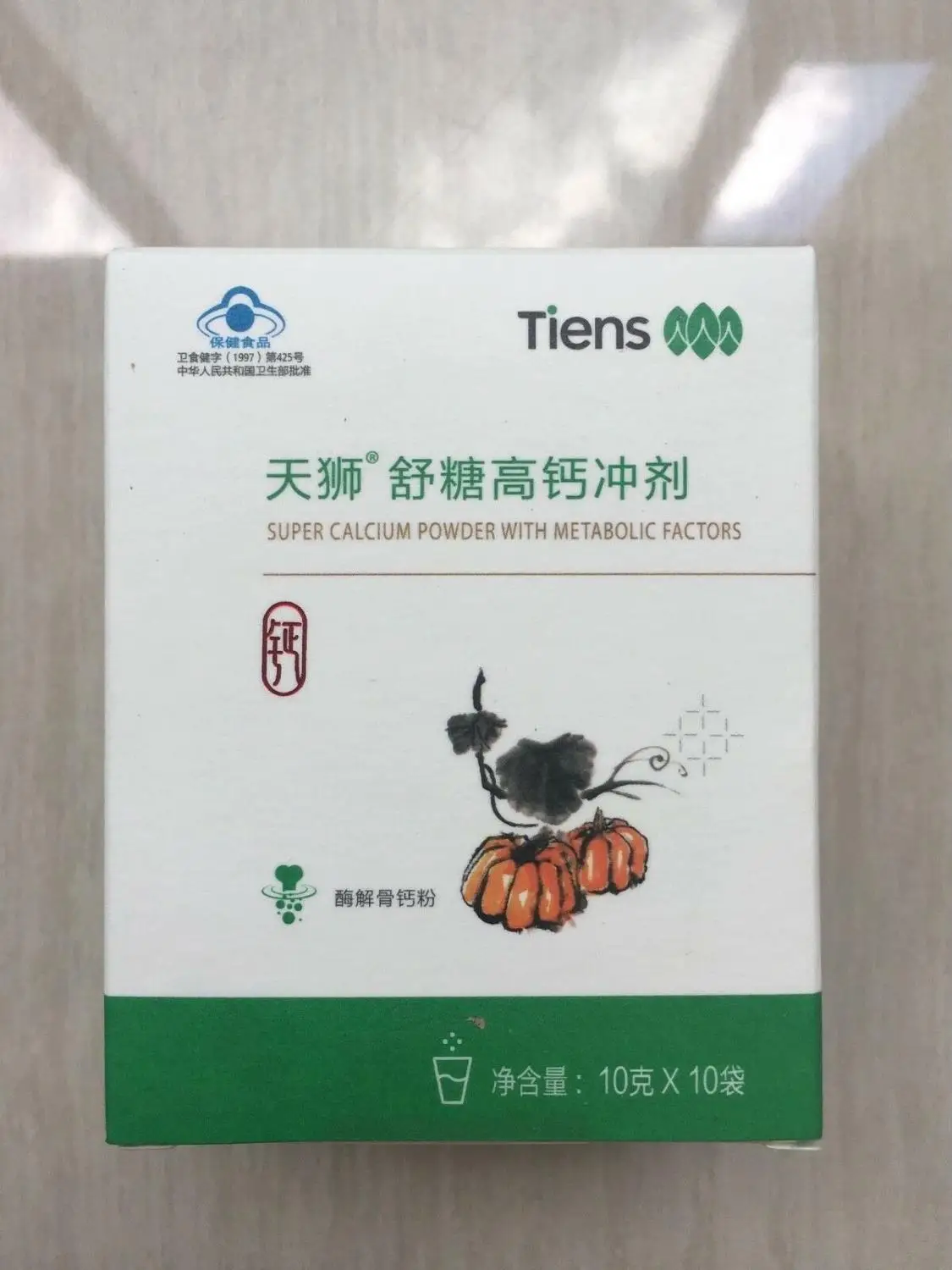

(New Packing) 1 Box Tiens Super Calcium Powder with Metabolic Factors 10bags/Box
