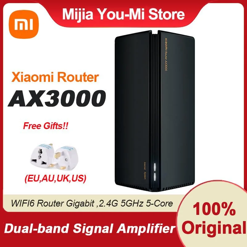 Original Xiaomi AX3000 WIFI6 Router Gigabit 2.4G 5GHz Dual-Band OFDMA Repeater Signal Amplifier With EU Adapter Mi | Компьютеры и офис