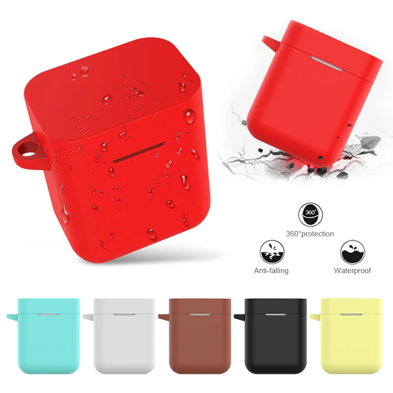 SiliconeEarphoneCaseforXiaomiAirdotsProAirWirelessHeadsetProtectiveCaseForXiaomiAirTWSHeadsetAccessories | Электроника