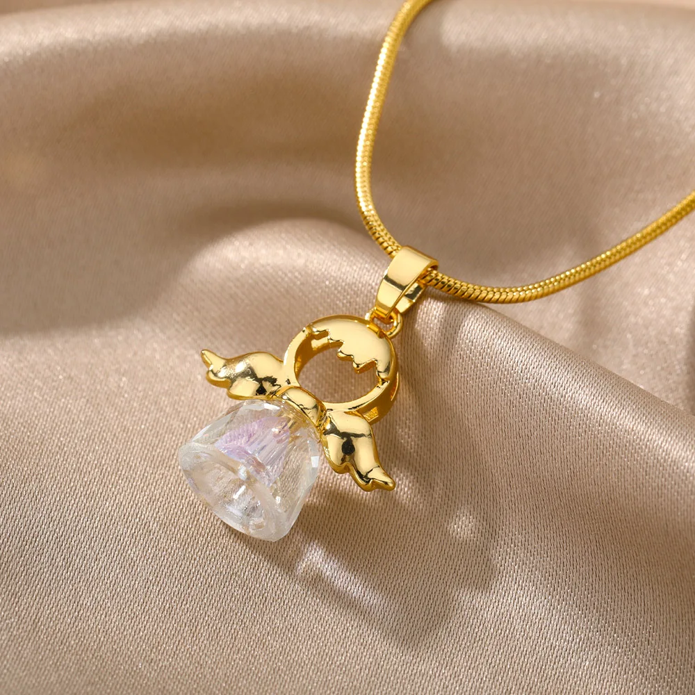 Цепочка с подвеской в виде цветка розы для женщин готическое ожерелье из