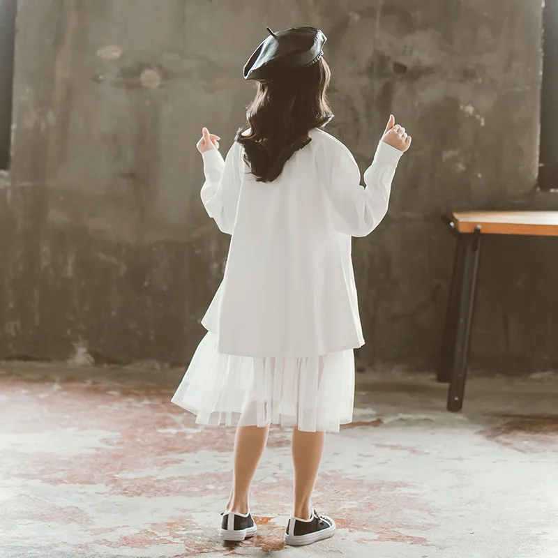 

Teen Girls Blouse 2020 Spring Girl Shirt Dress White Black Kids Shirt For Teen Girl Cotton Baby Fashion Shirt School Dresses