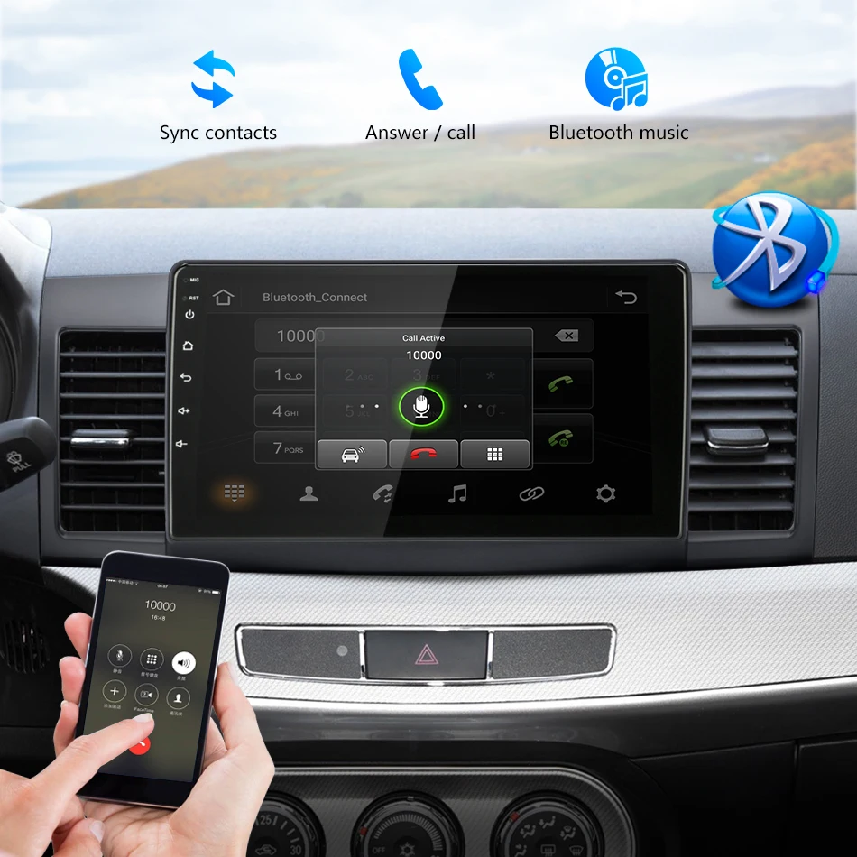 Jansite 1" автомобильное радио для Mitsubishi Lancer 2 2007-2012 RDS Android Авторадио 2.5D ips сенсорный экран Bluetooth плееры с рамкой