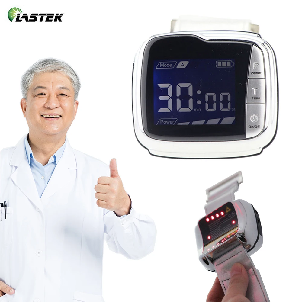 

650nm Laser Physiotherapy Diabetic Medical Watch for Diabetes Hypertension Treatment Otitis Media Therapeutic Apparatus