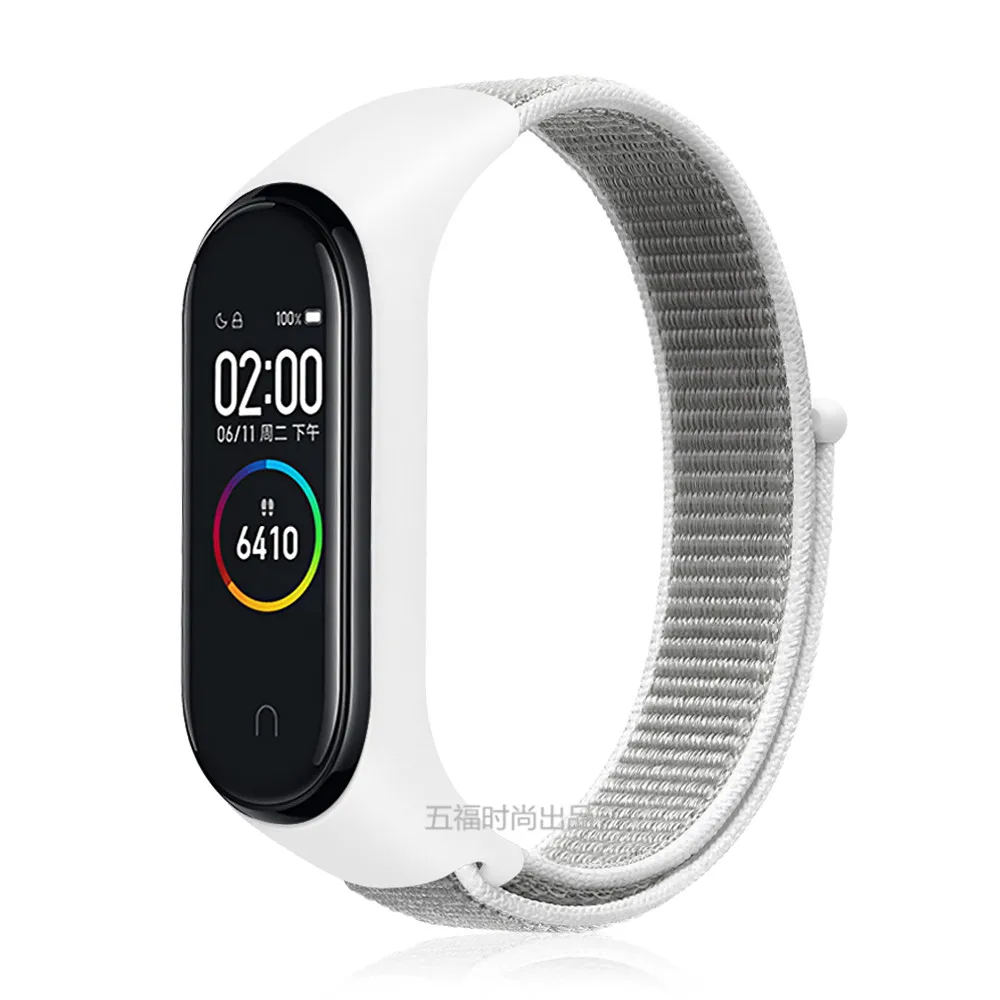 Регулируемый ремешок для браслета, дышащая Спортивная петля для Xiaomi mi Band 4 3, браслет с рамкой, сменный Браслет mi band 3 4, аксессуары