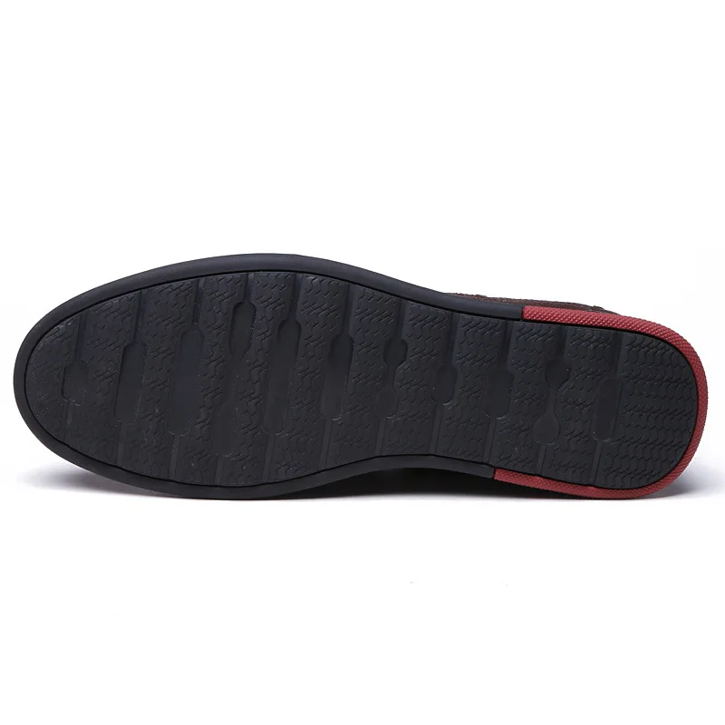 

Plus Size 48 Solid Men Casual Leather Shoes Slip On Lazy Single Shoes Man Loafers Business Office Work Shoes For Male Nice