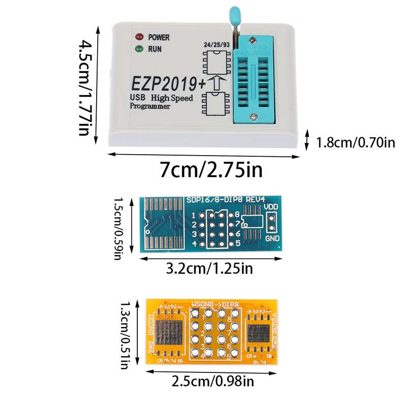 

Version EZP2019 High-speed USB SPI Programmer Support 24 25 93 Flash BIOS Chip New