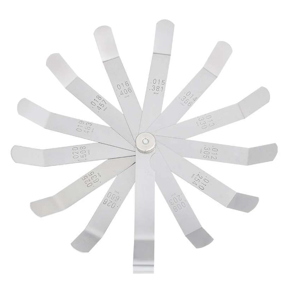 Щуп из нержавеющей стали с 16 лезвиями для измерения толщины зазора | Инструменты